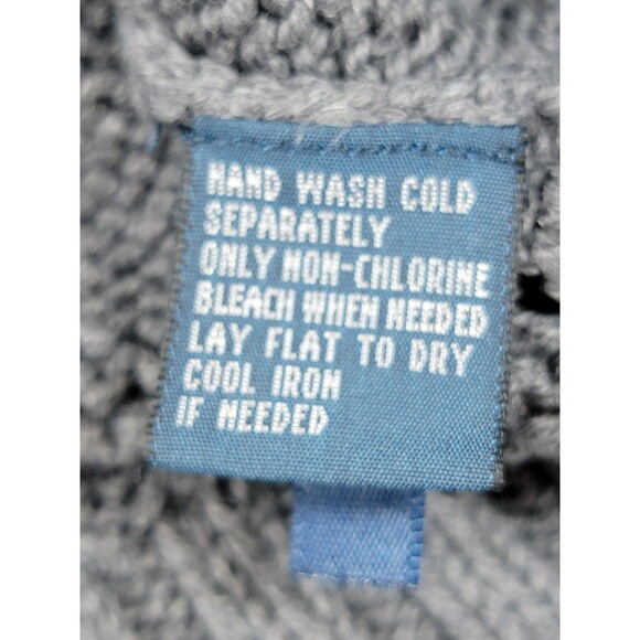 Polo Ralph Lauren Sweater Mens 2XL Gray Cotton Crewneck Pullover Knit Pony Logo - Picture 7 of 11